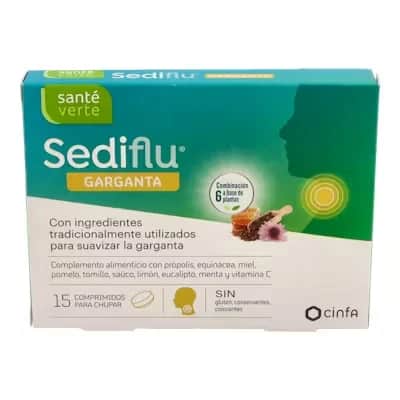 Sediflu Garganta 15 Past | Alivio Dolor Garganta