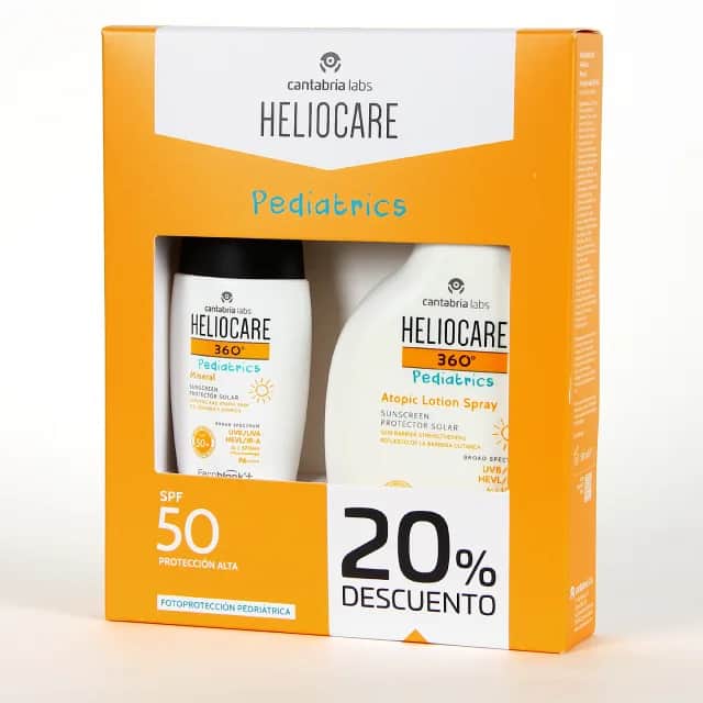 Heliocare Pack Pediatrics Mineral 50ml + Atopic Lotion Spray 75ml